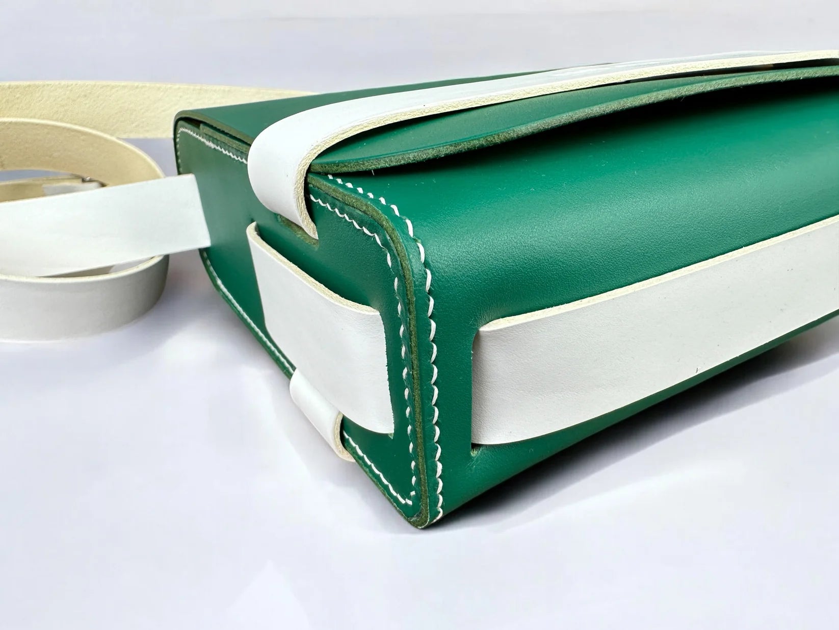 Green & White Zouzou Bag