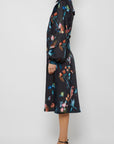 LONG SLEEVE BAND COLLAR SHIRTDRESS