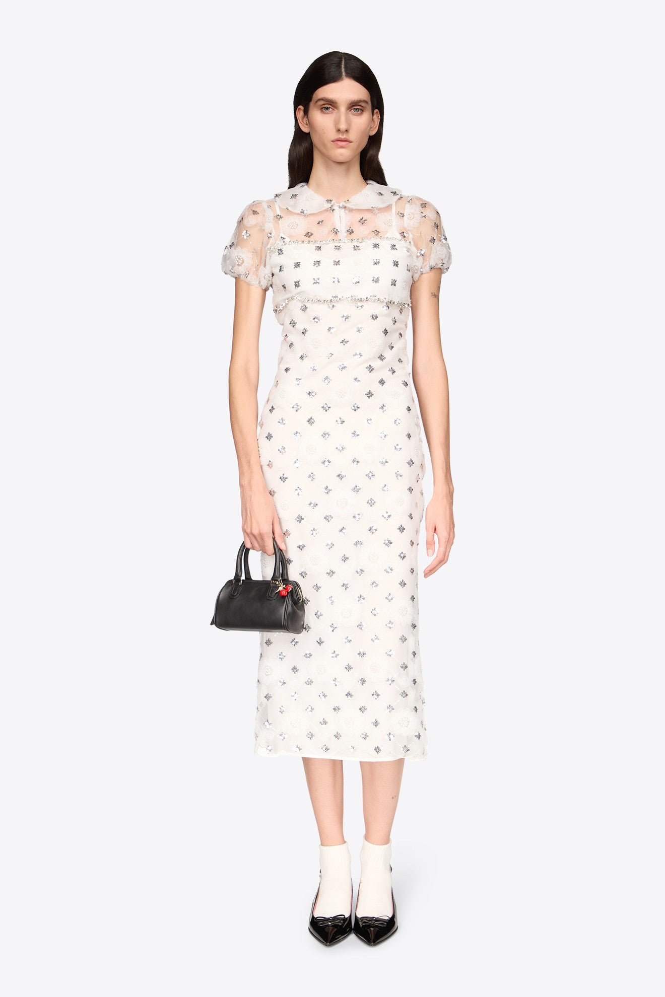 Long Pencil Dress Embroidered Long Pencil Dress Embroidered