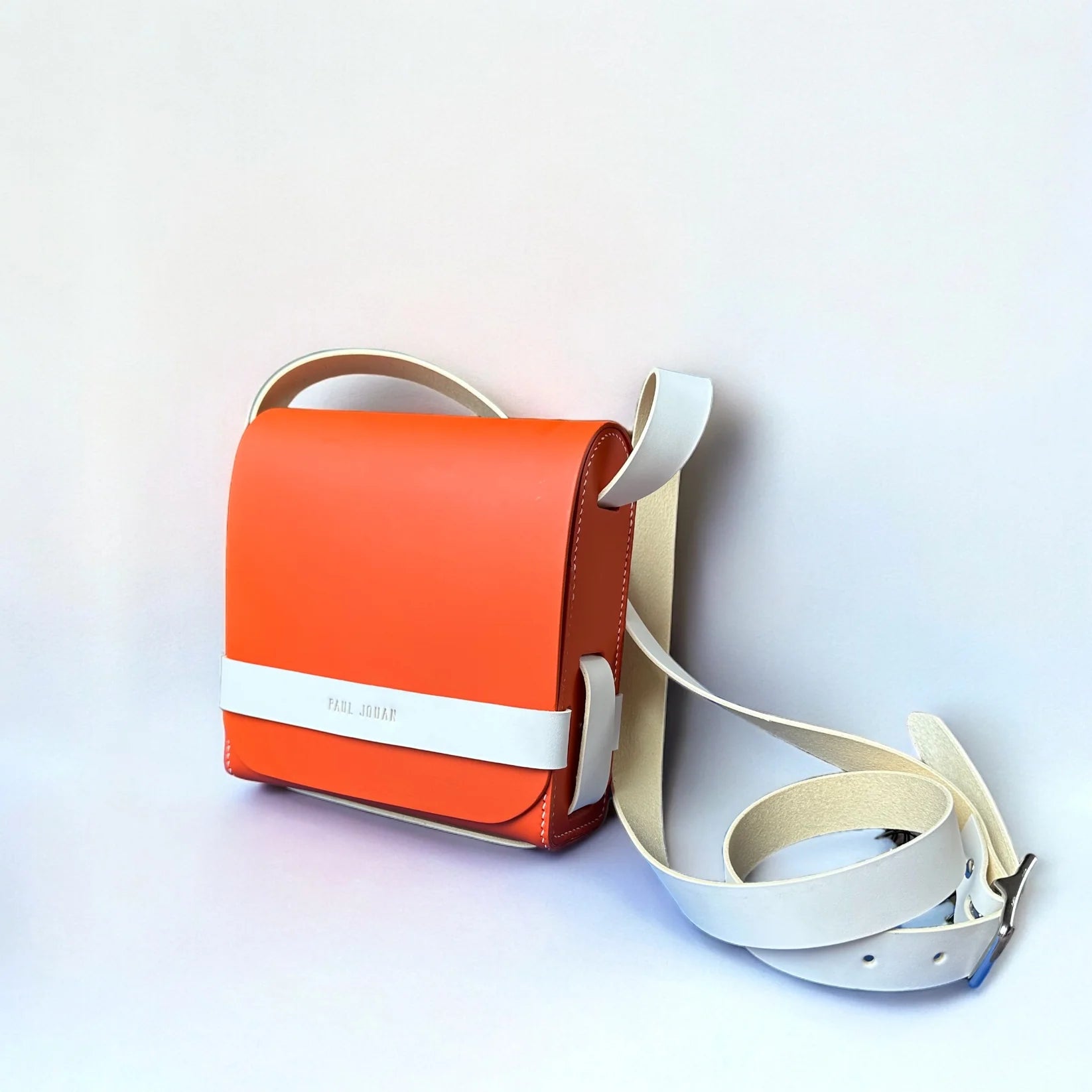 Orange & White Zouzou Bag