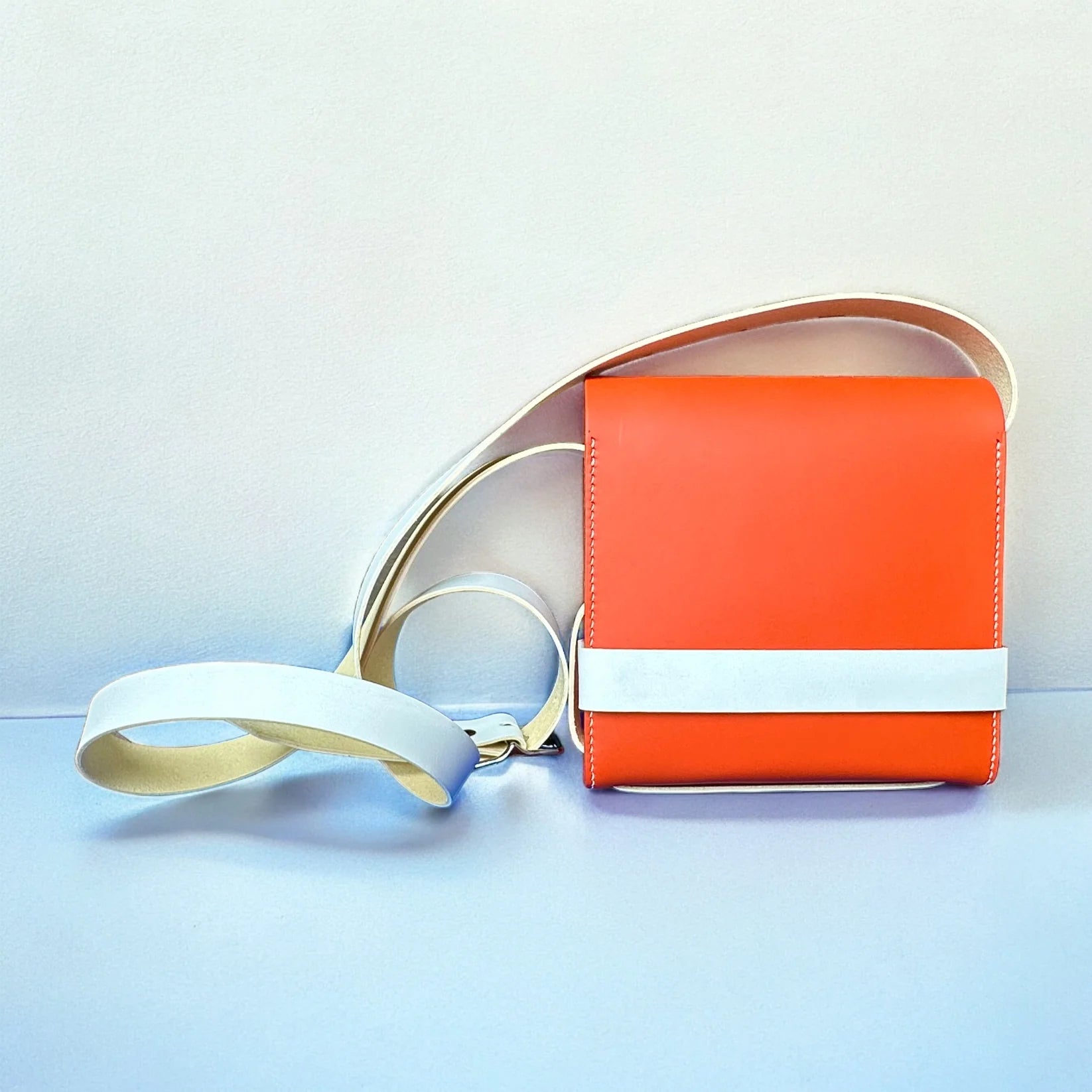 Orange & White Zouzou Bag