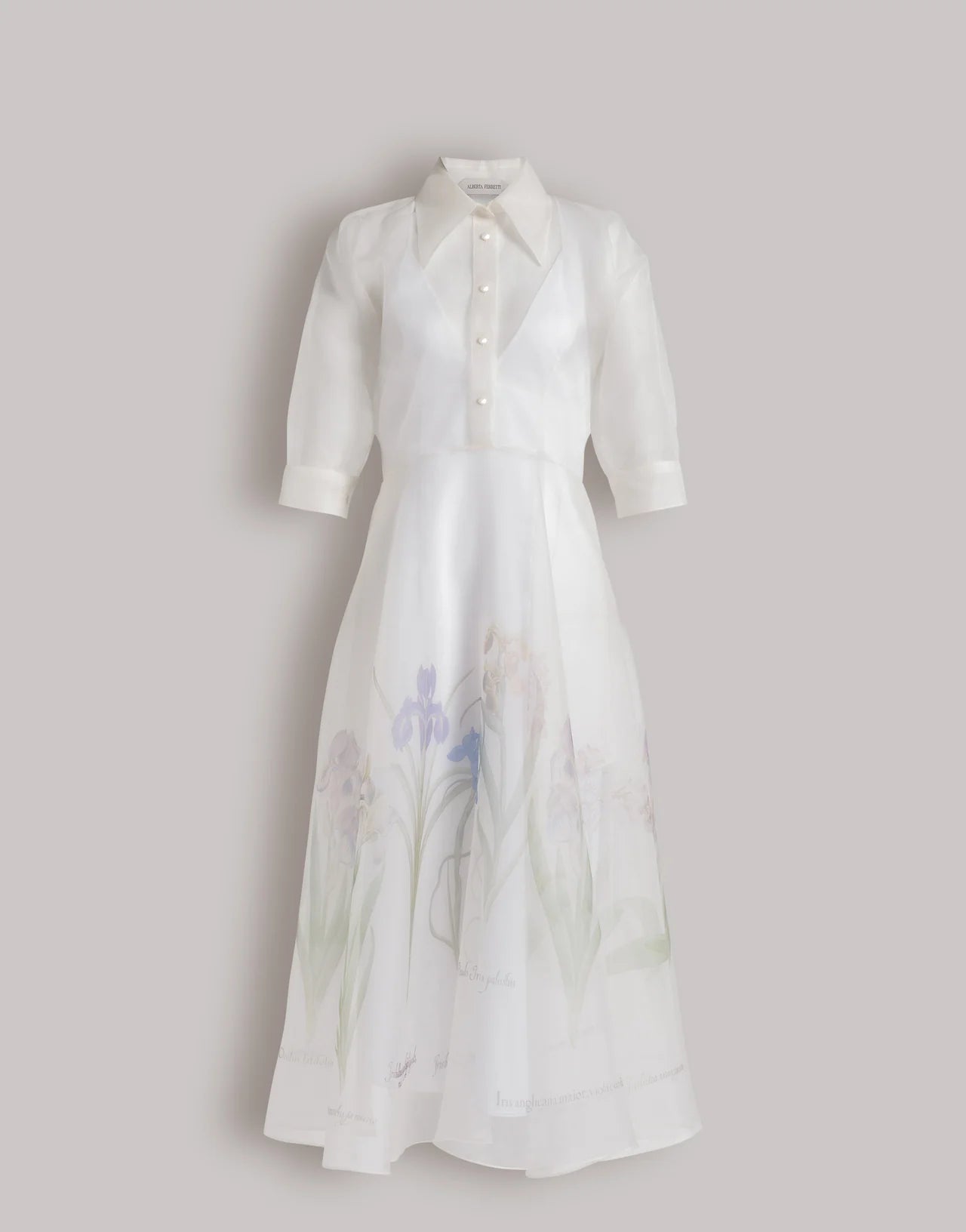 organza tunic dress Organza Midi Shirt Dress Set: Pearly Sheer Overlay and Short Slip Dress.  Plus Size, Button Front, Belted Waist, Long Sleeves