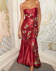 Marsala Corset Dress