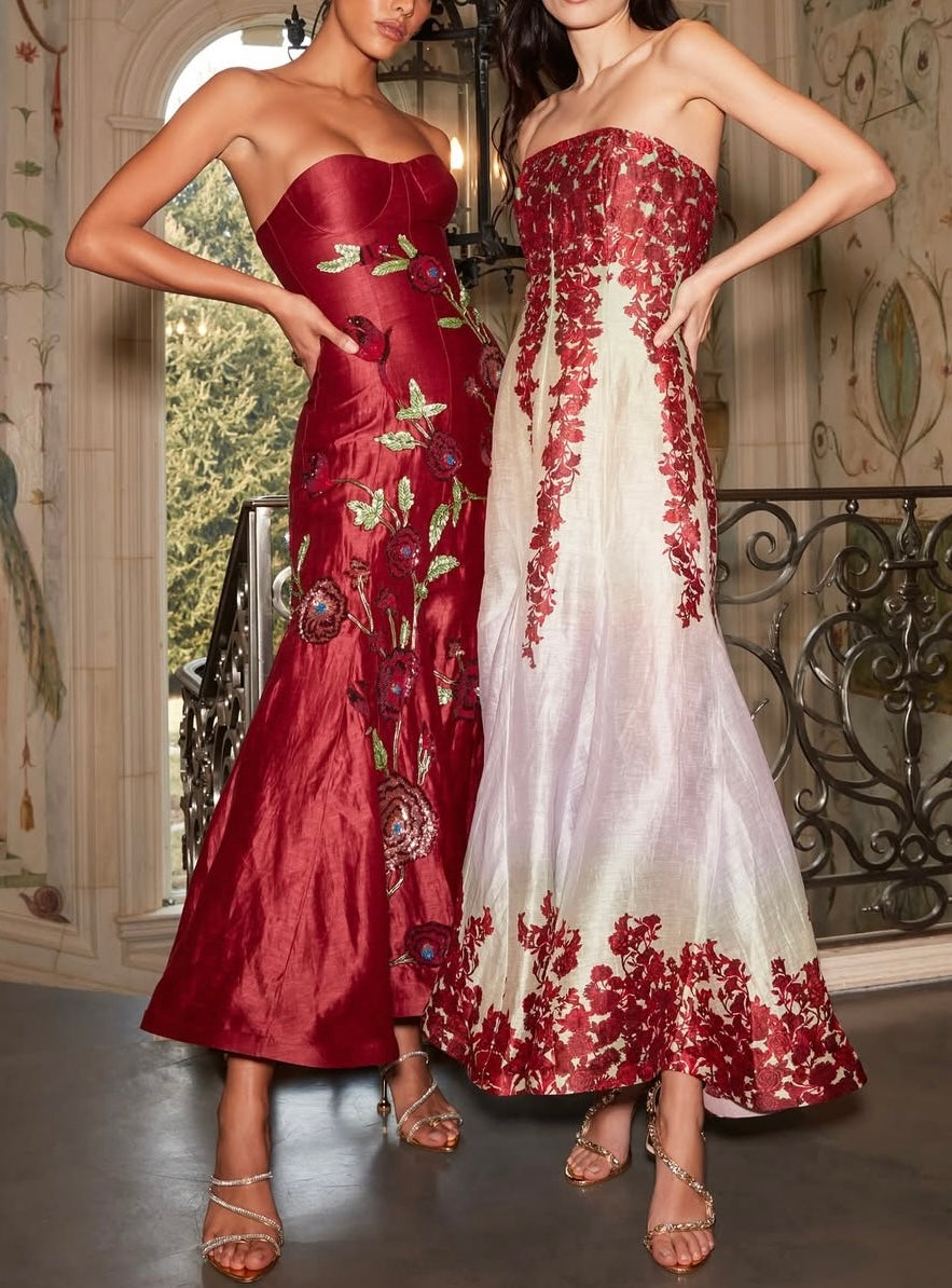 marsala red dress ELISE WRAP DRESS IN MARSALA RED LINEN LUXE HAPSAL