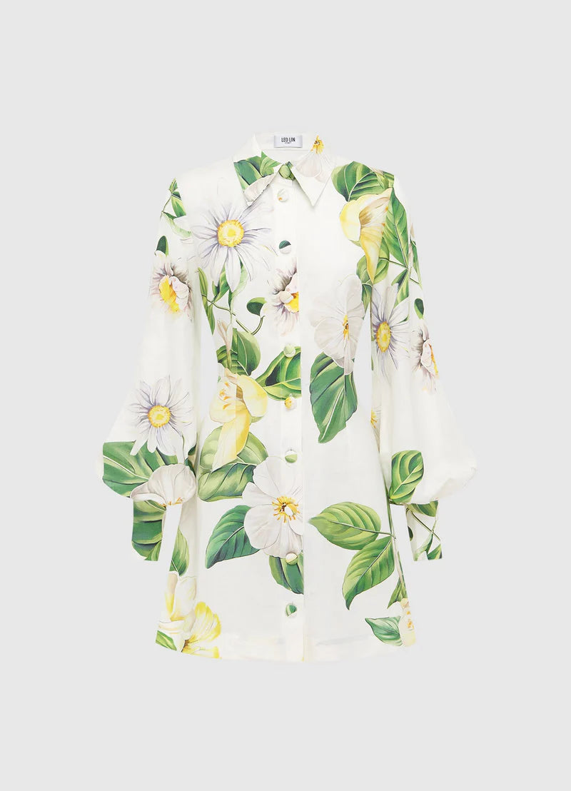 Luminous Linen Mini Dress 4 / JOIESNOW