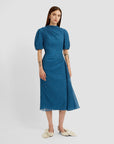 Short Sleeve Midi Dress