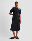 Short Sleeve Midi Dress