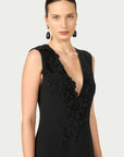 Jevi Crepe Floral Gown