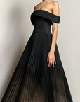 Strapless Onyx Ombre Gown