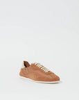 Georgie Elasticized Leather Combo Camel