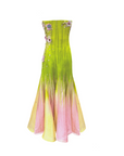 Sunset Glow Ombre Embroidered Gown