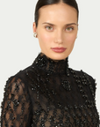 Brona Hand Beaded Lace Gown