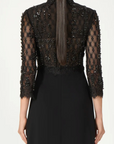 Brona Hand Beaded Lace Gown