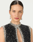 Belina Embroidered Crystals Column Gown