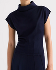 Funnel Neck Sleeveless Top