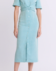 Wrap Short Skv Midi Shirtdress