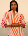Multi-Colored Illusion Dress