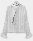 Stripes with a Twist Blouse