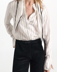 Stripes with a Twist Blouse