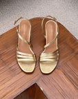 Stella Gold Heel Pumps