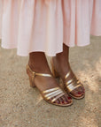 Stella Gold Heel Pumps