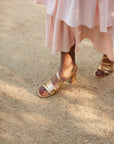 Stella Gold Heel Pumps
