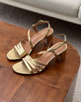 Stella Gold Heel Pumps
