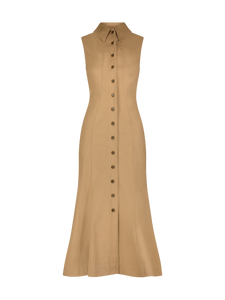 Seamed Vest Midi Dress