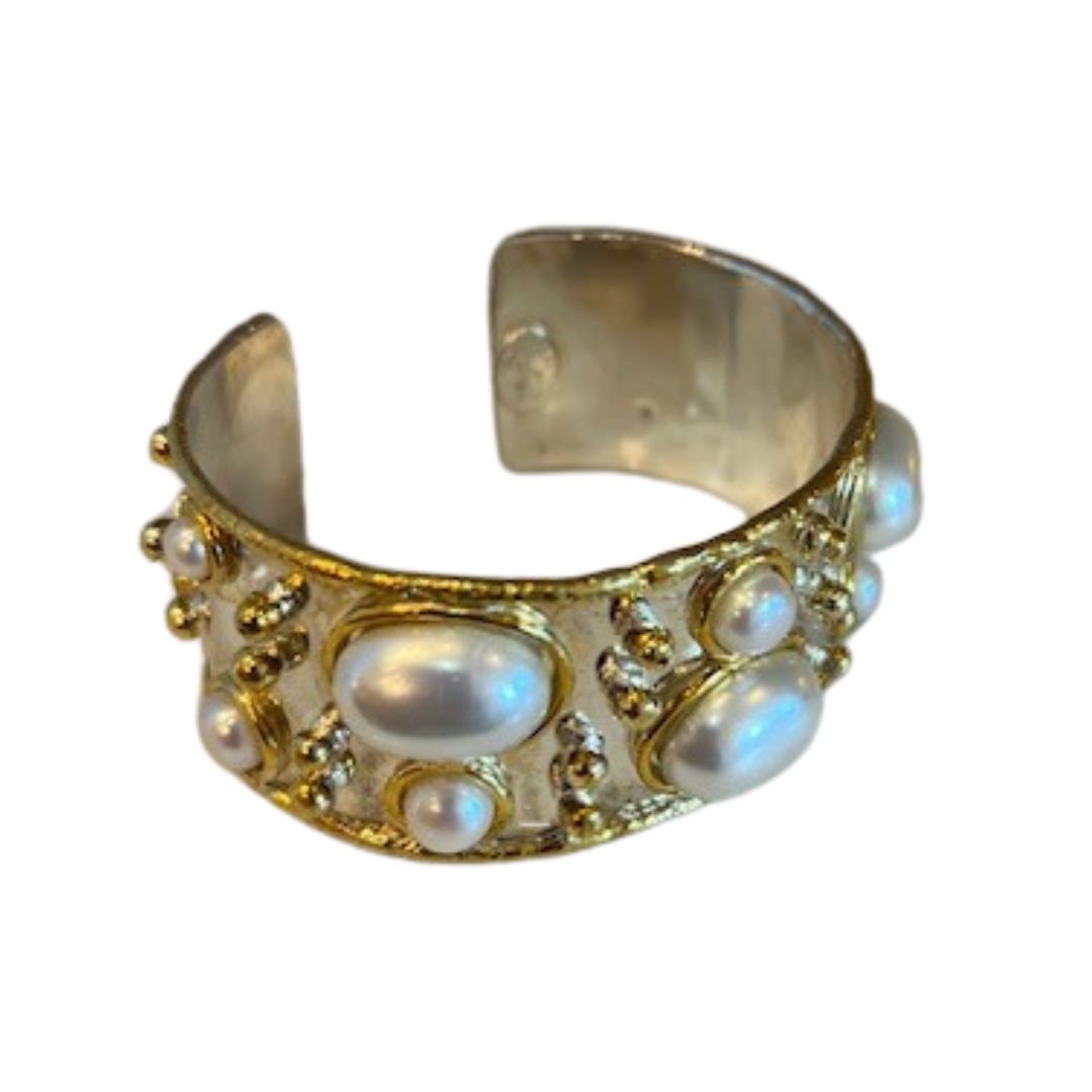 Pearl Byzantine Cuff