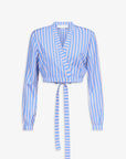 TERRY STRIPE CROP TOP