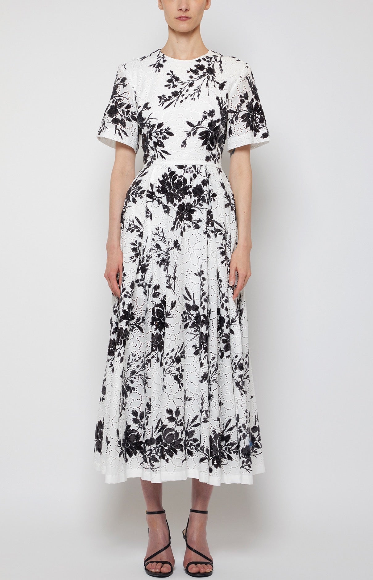 SHORT SLV MIDI COCKTAIL DRESS