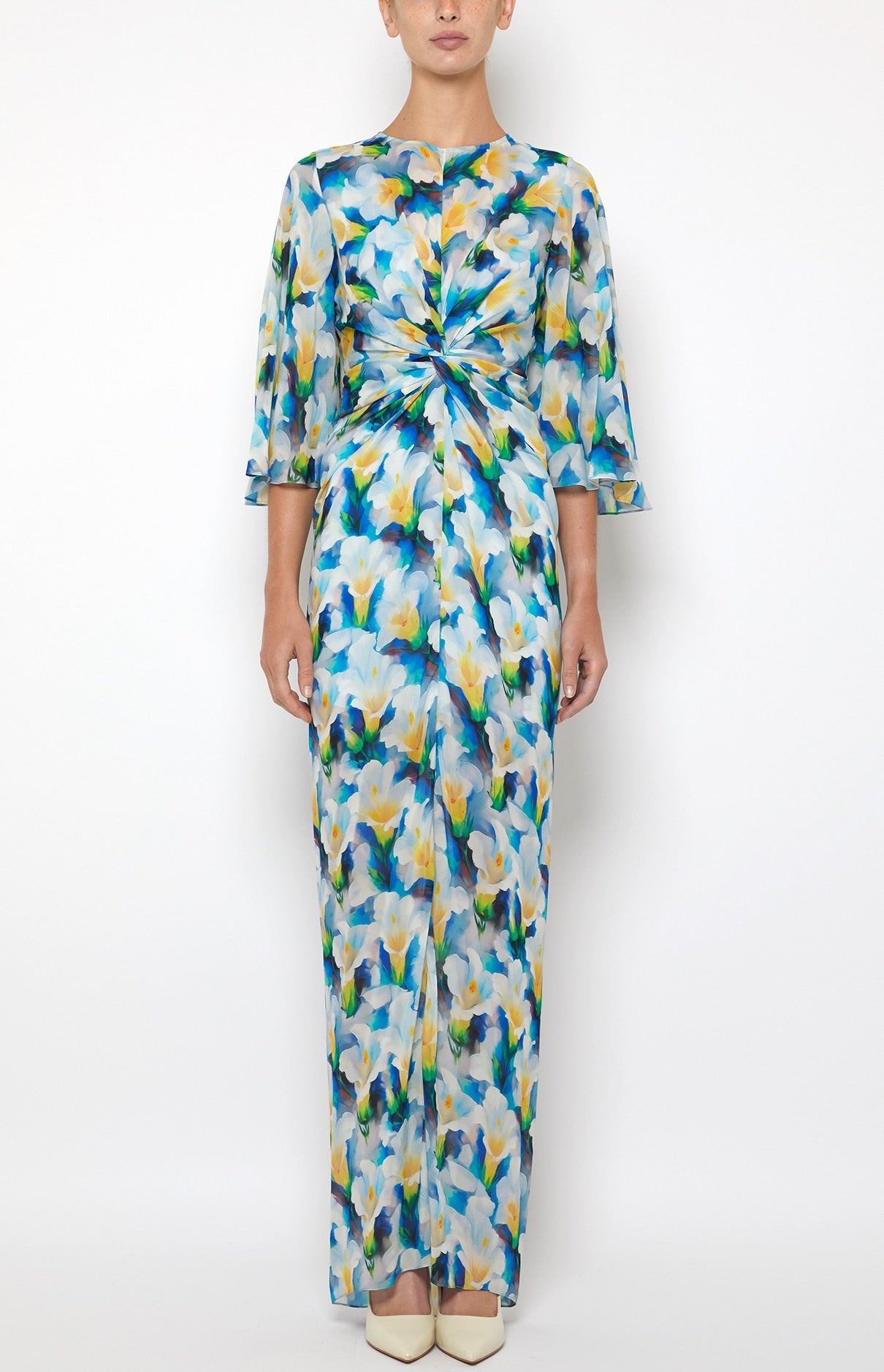 3/4 SLEEVE MAXI DRESS