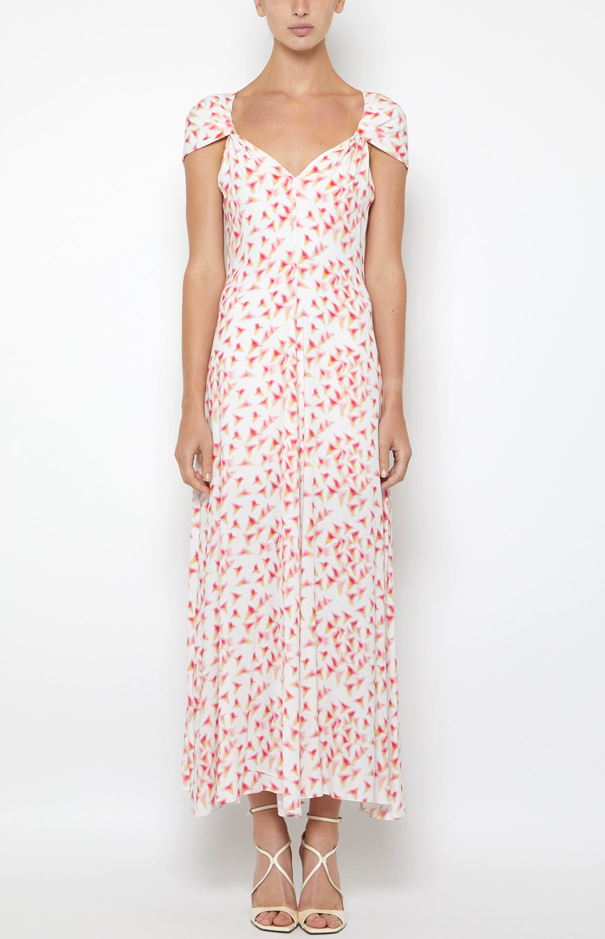 TWIST CAP SLEEVE DRESS