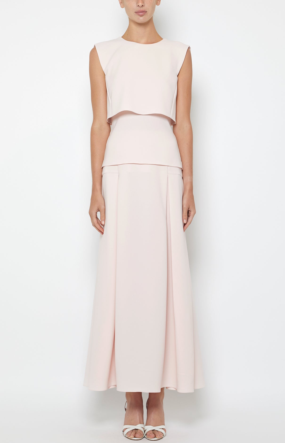 PLEAT YOKE SKIRT