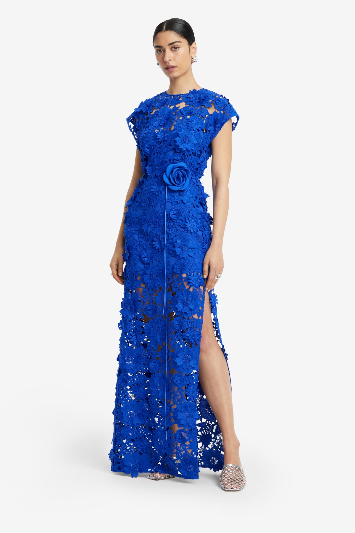 Alena Lace Maxi Dress - Lapis