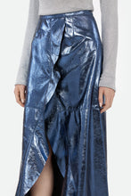 Load image into Gallery viewer, METALLIC BLUE SKIRT