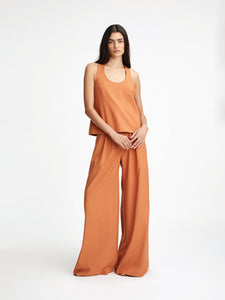 Wide Leg Pleated Pant