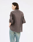 Men's Stripe Top Toffee