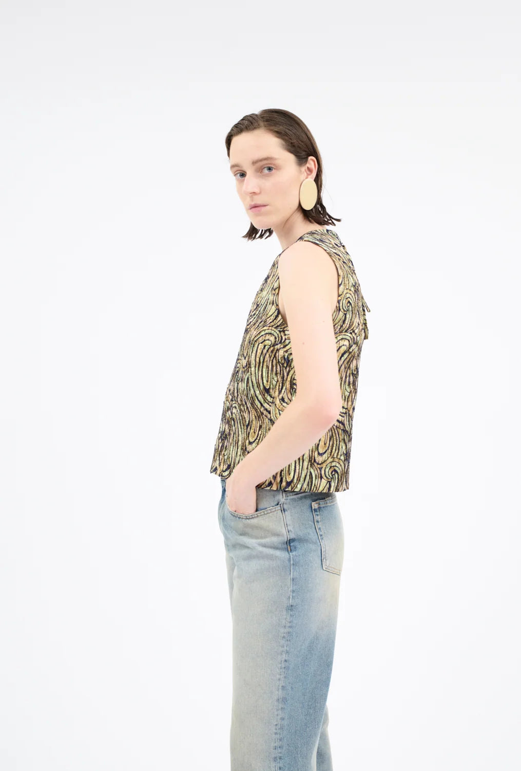 Paisley waves top