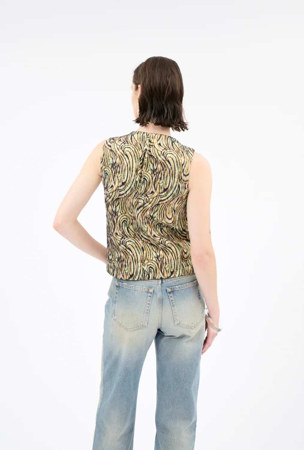 Paisley waves top
