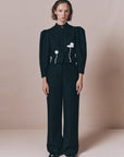 YOSHIMOTO STRIPE WOOL PANTS