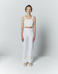 Yoshitomo Popelin Embroidery Pants