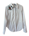 Shirt With Strass Embroidery