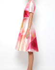 SHORT SLV KNEE LENGTH FIT & FLARE DRESS