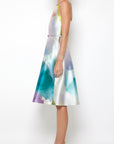 SQUARE NECK STRAPPY A-LINE DRESS