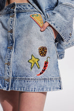 Load image into Gallery viewer, Jackpot Denim Skirt