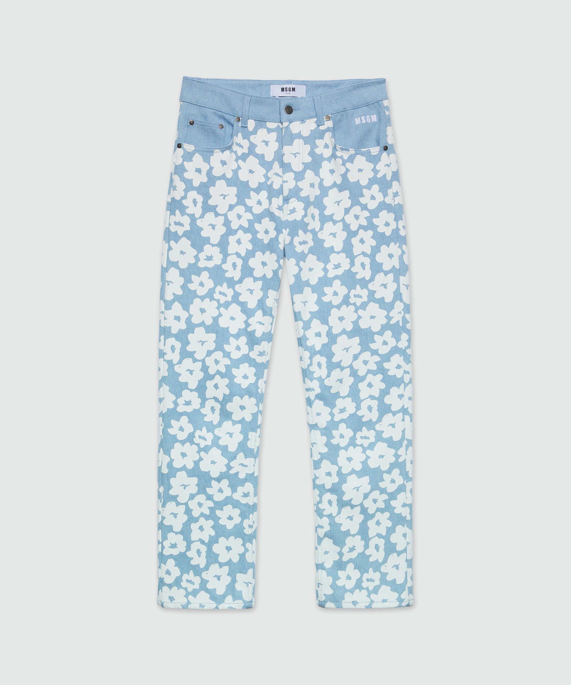 Light Blue Floral Pants