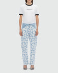 Light Blue Floral Pants