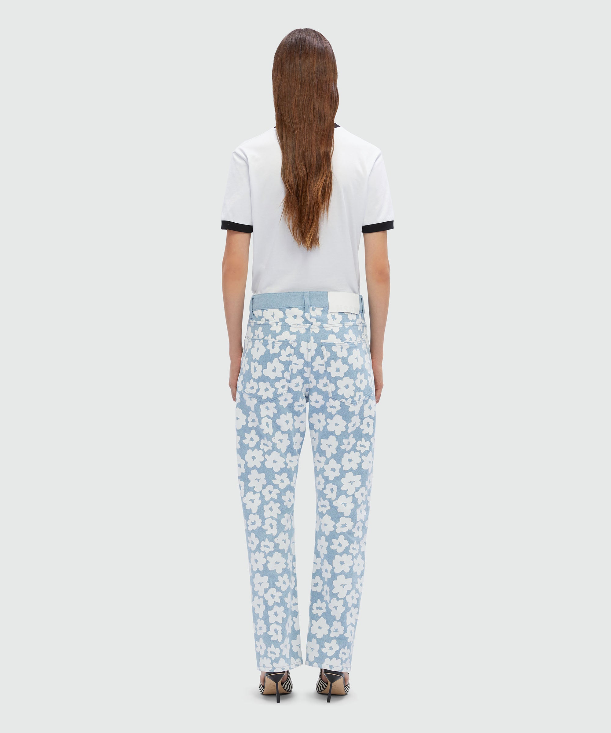 Light Blue Floral Pants