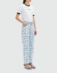 Light Blue Floral Pants